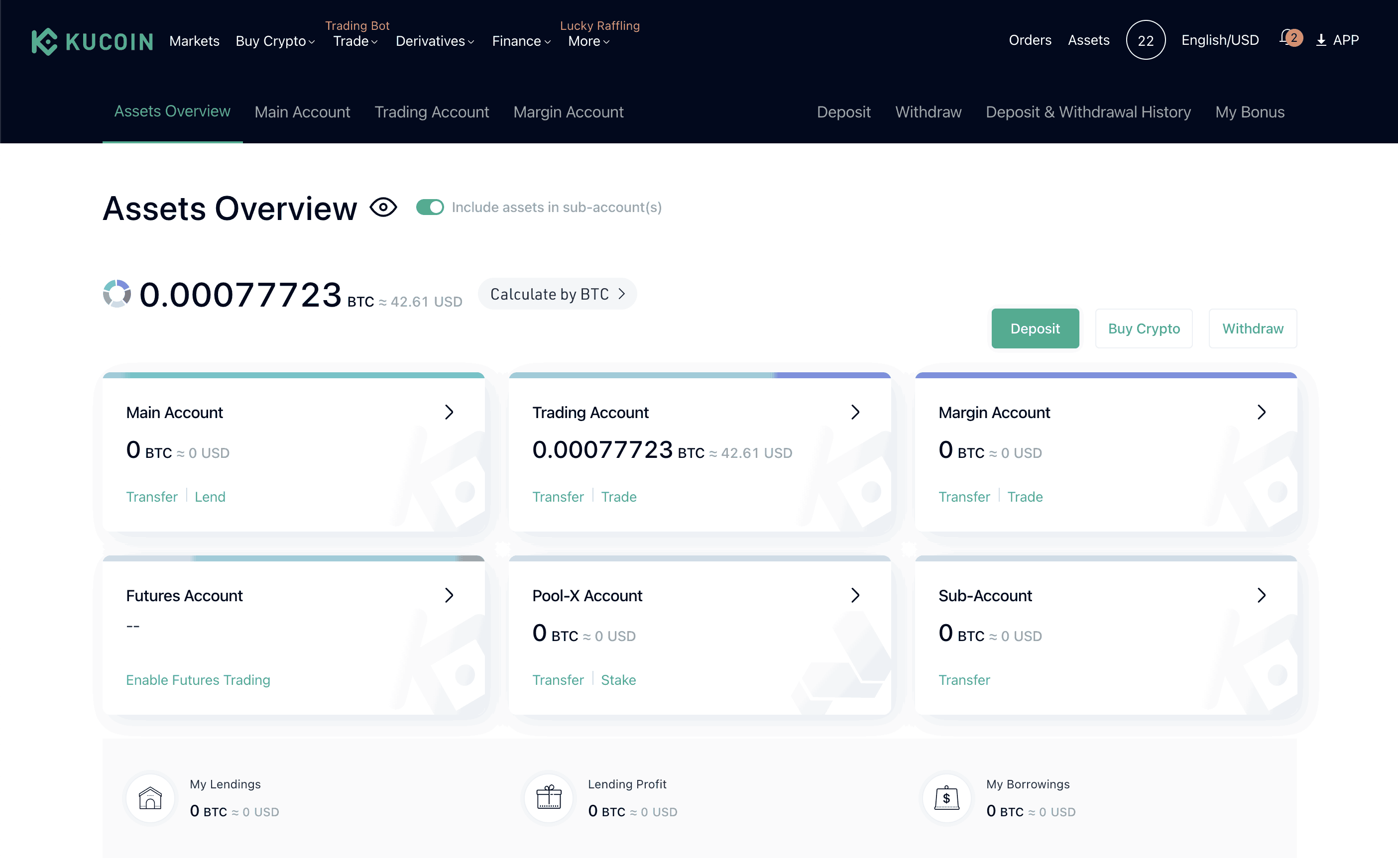 Kucoin Dashboard